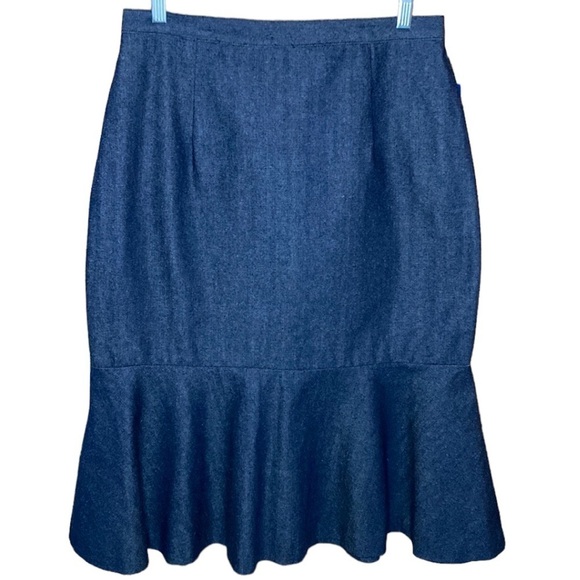 Vintage Dresses & Skirts - Vintage Jay Leslie | New Old Stock Denim Skirt Mermaid Vintage Size 12
